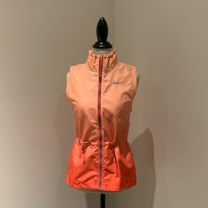 Nike orange gradient running vest